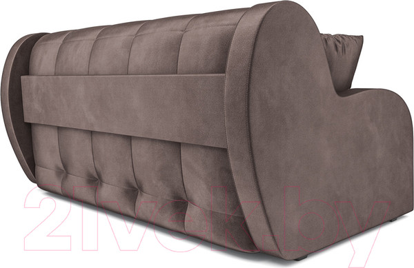 Изображение товара Диван Mebel-Ars Аккордеон Барон (бархат серо-шоколадный Star Velvet 60 Coffee)