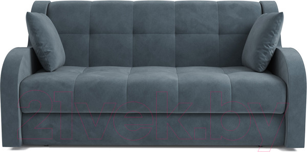 Изображение товара Диван Mebel-Ars Аккордеон Барон (велюр серо-синий HB-178 26)