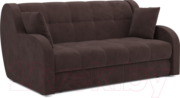 Изображение товара Диван Mebel-Ars Аккордеон Барон (велюр молочный шоколад НВ-178 13)