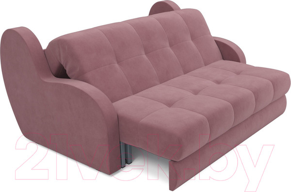 Изображение товара Диван Mebel-Ars Аккордеон Барон (велюр пудра НВ-178 18)