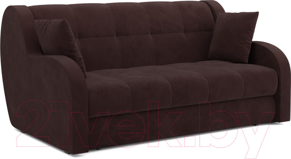 Изображение товара Диван Mebel-Ars Аккордеон Барон (велюр шоколад HB-178 16)