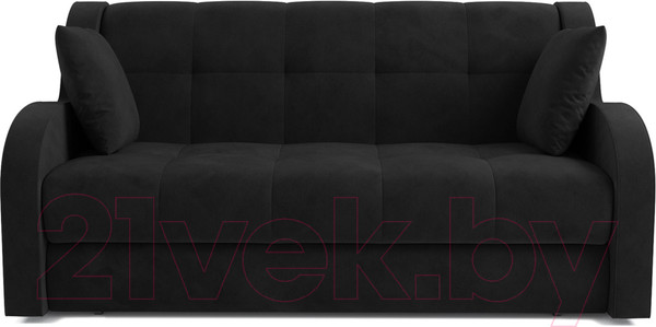 Изображение товара Диван Mebel-Ars Аккордеон Барон (велюр черный HB-178 17)