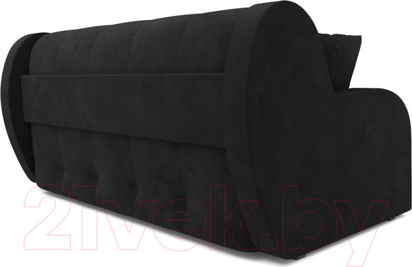Изображение товара Диван Mebel-Ars Аккордеон Барон (велюр черный HB-178 17)