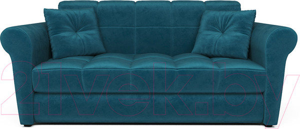 Изображение товара Диван Mebel-Ars Гранд (бархат сине-зеленый/Star Velvet 43 Black Green)