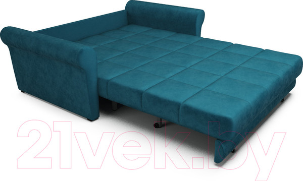 Изображение товара Диван Mebel-Ars Гранд (бархат сине-зеленый/Star Velvet 43 Black Green)