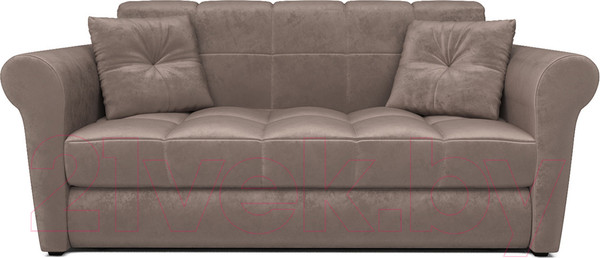 Изображение товара Диван Mebel-Ars Гранд (бархат серо-шоколадный/Star Velvet 60 Cofee)