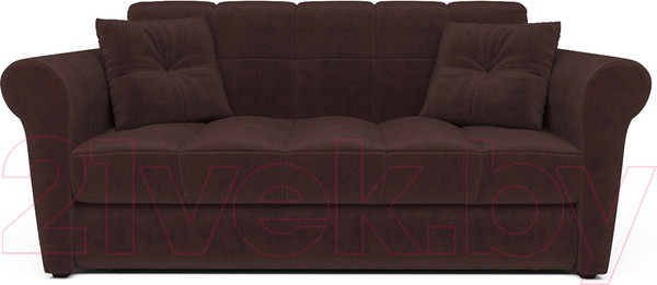 Изображение товара Диван Mebel-Ars Гранд (велюр шоколадный НВ-178 16)