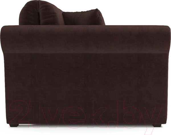 Изображение товара Диван Mebel-Ars Гранд (велюр шоколадный НВ-178 16)