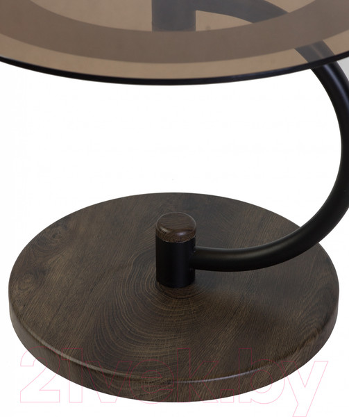 Изображение товара Журнальный столик Мебелик Дуэт 13Н (черный/дуб маррон/тонированное)