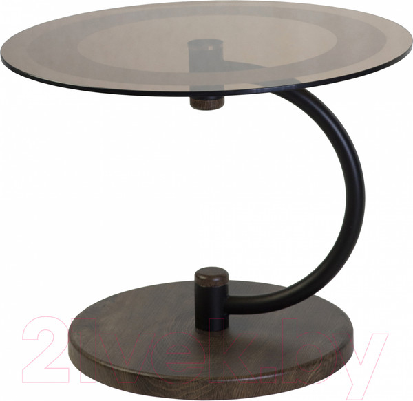 Изображение товара Журнальный столик Мебелик Дуэт 13Н (черный/дуб маррон/тонированное)