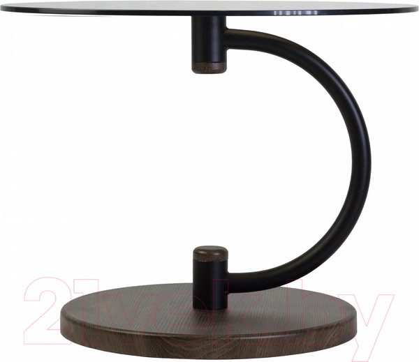 Изображение товара Журнальный столик Мебелик Дуэт 13Н (черный/дуб маррон/тонированное)