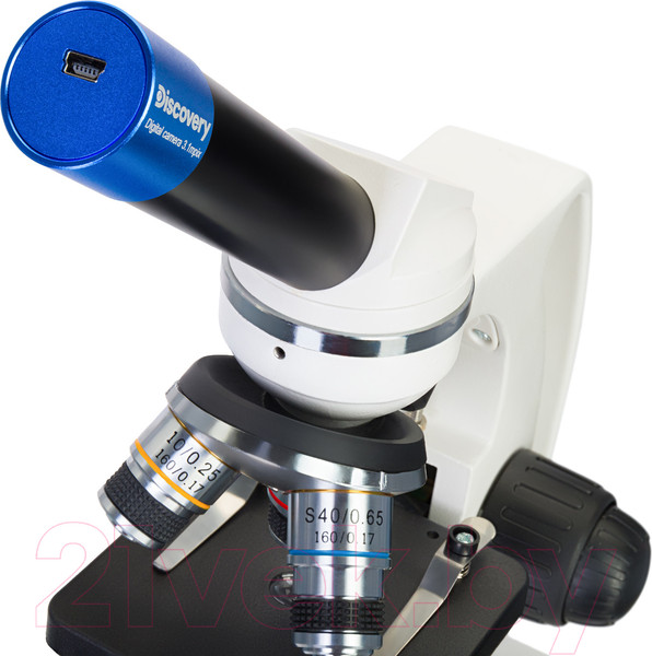 Изображение товара Микроскоп цифровой Levenhuk Discovery Femto Polar с книгой / D77986 