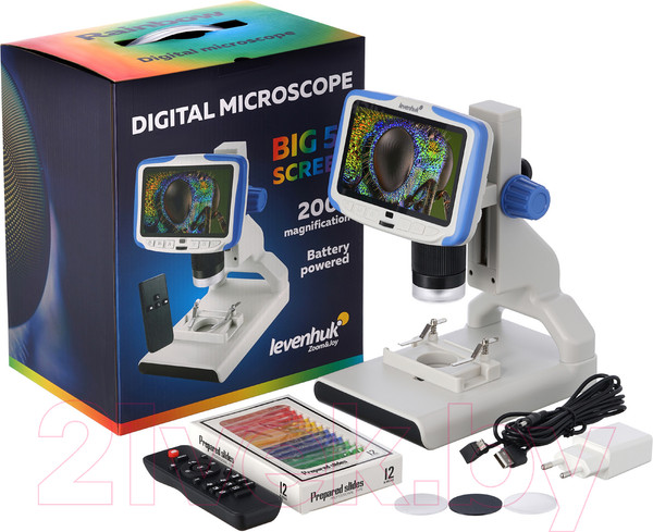 Изображение товара Микроскоп цифровой Levenhuk Rainbow DM500 LCD / D76826