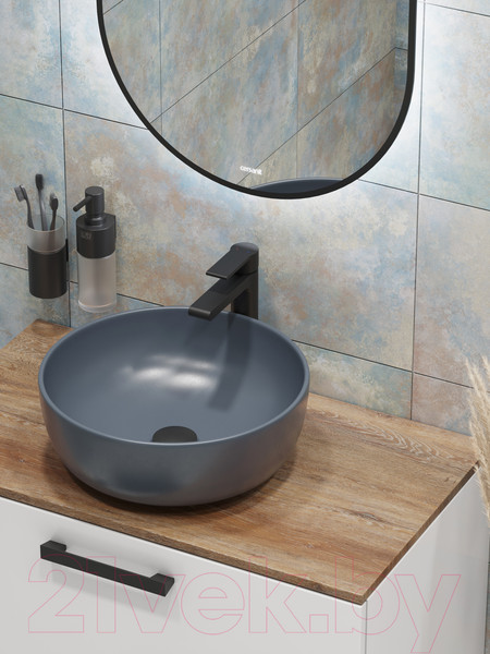 Изображение товара Зеркало Cersanit Eclipse Smart 50x122 / 64151 (с подсветкой, черная рамка)