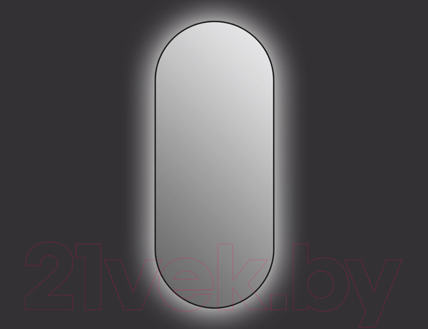 Изображение товара Зеркало Cersanit Eclipse Smart 50x122 / 64151 (с подсветкой, черная рамка)