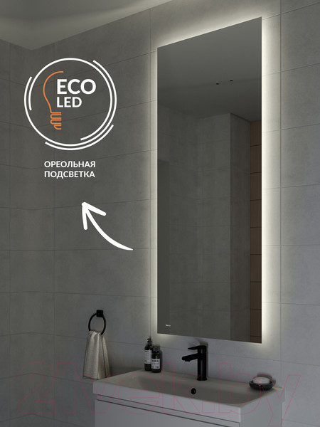 Изображение товара Зеркало Cersanit Eclipse Smart 60x145 / 64155 (с подсветкой)