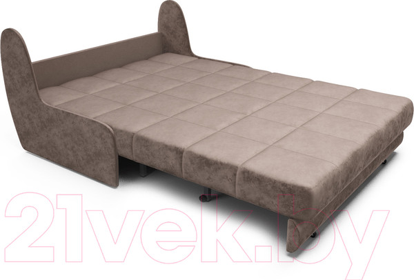 Изображение товара Диван Mebel-Ars Аккордеон Барон №2 (бархат серо-шоколадный Star Velvet 60 Coffee)