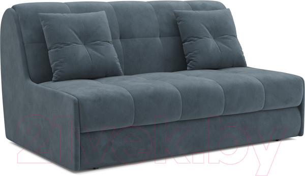 Изображение товара Диван Mebel-Ars Аккордеон Барон №2 (велюр серо-синий HB-178 26)