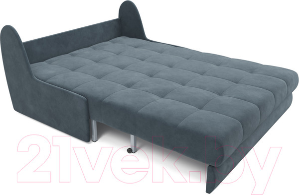 Изображение товара Диван Mebel-Ars Аккордеон Барон №2 (велюр серо-синий HB-178 26)
