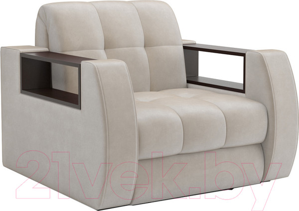Изображение товара Кресло-кровать Mebel-Ars Аккордеон Барон №3 (бархат бежевый Star Velvet 6 Light Beige)