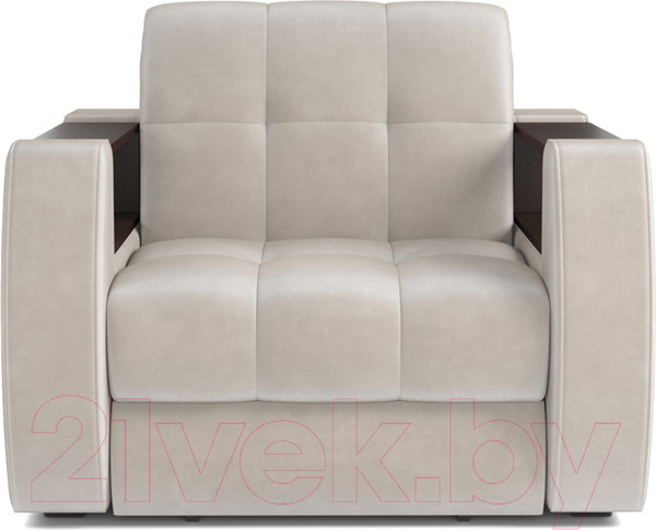 Изображение товара Кресло-кровать Mebel-Ars Аккордеон Барон №3 (бархат бежевый Star Velvet 6 Light Beige)