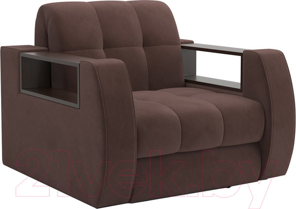 Изображение товара Кресло-кровать Mebel-Ars Аккордеон Барон №3 (велюр молочный шоколад НВ-178 13)