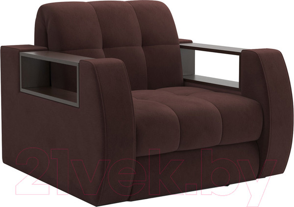 Изображение товара Кресло-кровать Mebel-Ars Аккордеон Барон №3 (велюр шоколад HB-178 16)