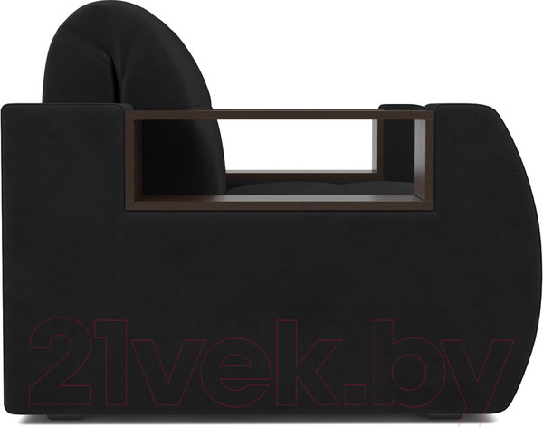 Изображение товара Кресло-кровать Mebel-Ars Аккордеон Барон №3 (велюр черный HB-178 17)