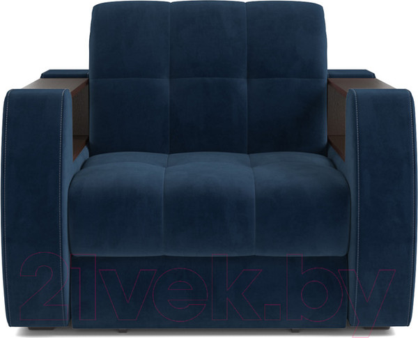 Изображение товара Кресло-кровать Mebel-Ars Аккордеон Барон №3 (темно-синий Luna 034)