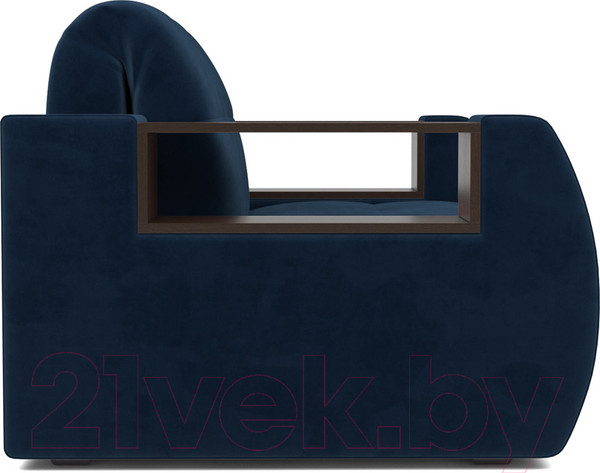 Изображение товара Кресло-кровать Mebel-Ars Аккордеон Барон №3 (темно-синий Luna 034)