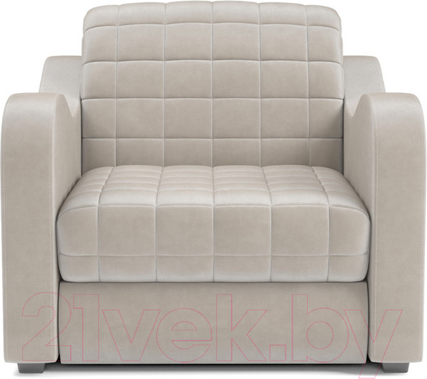 Изображение товара Кресло-кровать Mebel-Ars Аккордеон Барон №4 (бархат бежевый Star Velvet 6 Light Beige)