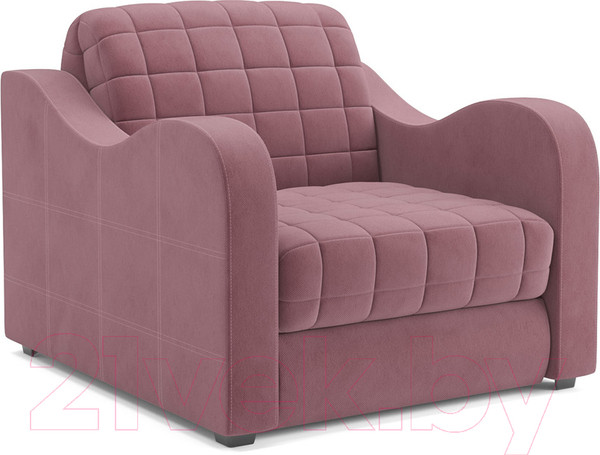 Изображение товара Кресло-кровать Mebel-Ars Аккордеон Барон №4 (велюр пудра НВ-178 18)