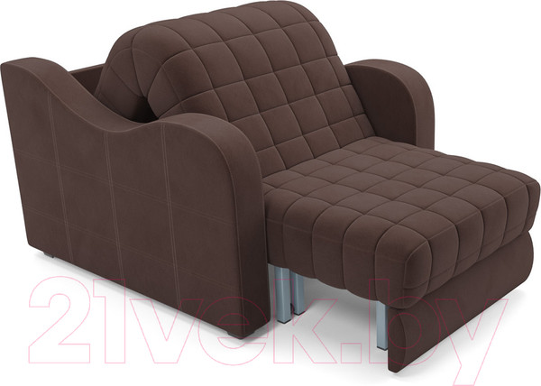 Изображение товара Кресло-кровать Mebel-Ars Аккордеон Барон №4 (велюр молочный шоколад НВ-178 13)