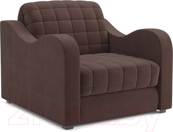 Изображение товара Кресло-кровать Mebel-Ars Аккордеон Барон №4 (велюр молочный шоколад НВ-178 13)