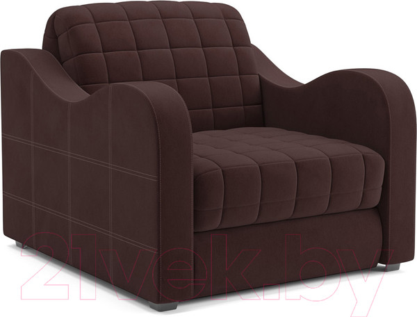 Изображение товара Кресло-кровать Mebel-Ars Аккордеон Барон №4 (велюр шоколад HB-178 16)