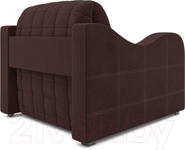 Изображение товара Кресло-кровать Mebel-Ars Аккордеон Барон №4 (велюр шоколад HB-178 16)