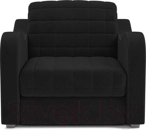 Изображение товара Кресло-кровать Mebel-Ars Аккордеон Барон №4 (велюр черный HB-178 17)