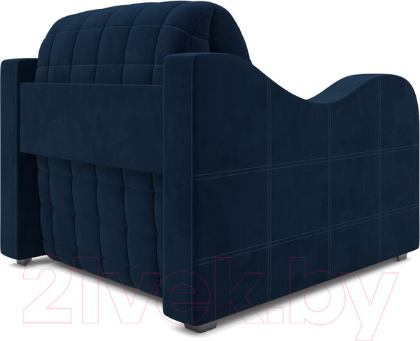 Изображение товара Кресло-кровать Mebel-Ars Аккордеон Барон №4 (темно-синий Luna 034)