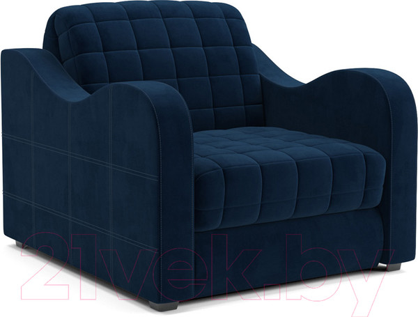 Изображение товара Кресло-кровать Mebel-Ars Аккордеон Барон №4 (темно-синий Luna 034)
