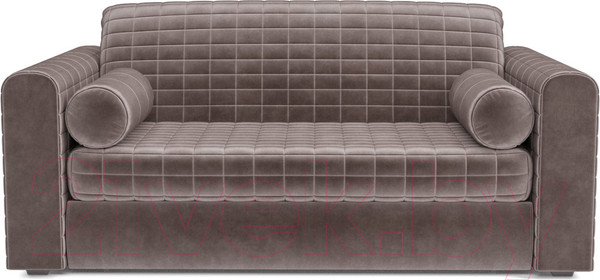 Изображение товара Диван Mebel-Ars Аккордеон Барон №5 (бархат серо-шоколадный Star Velvet 60 Coffee)