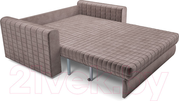 Изображение товара Диван Mebel-Ars Аккордеон Барон №5 (бархат серо-шоколадный Star Velvet 60 Coffee)
