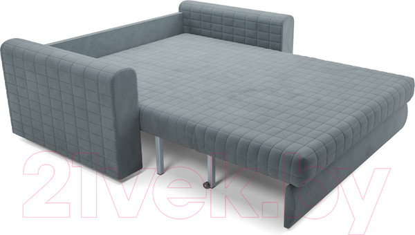 Изображение товара Диван Mebel-Ars Аккордеон Барон №5 (велюр серо-синий HB-178 26)