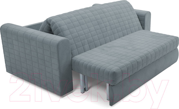 Изображение товара Диван Mebel-Ars Аккордеон Барон №5 (велюр серо-синий HB-178 26)