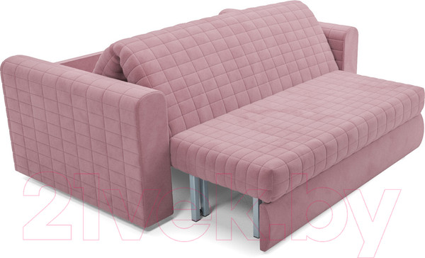 Изображение товара Диван Mebel-Ars Аккордеон Барон №5 (велюр пудра НВ-178 18)
