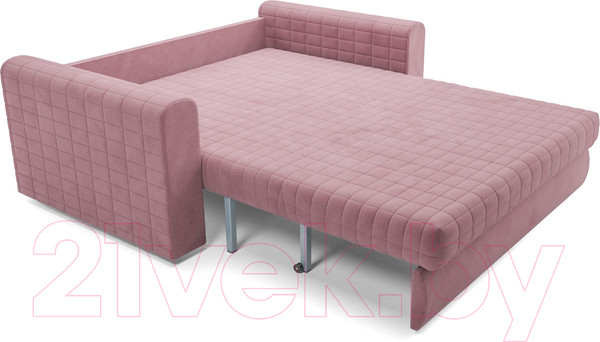 Изображение товара Диван Mebel-Ars Аккордеон Барон №5 (велюр пудра НВ-178 18)
