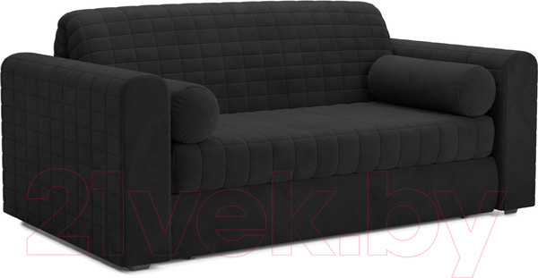 Изображение товара Диван Mebel-Ars Аккордеон Барон №5 (велюр черный HB-178 17)