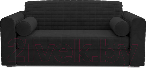 Изображение товара Диван Mebel-Ars Аккордеон Барон №5 (велюр черный HB-178 17)