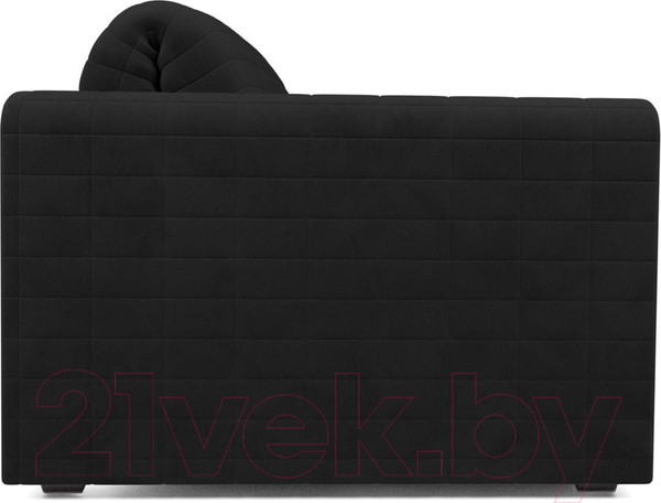 Изображение товара Диван Mebel-Ars Аккордеон Барон №5 (велюр черный HB-178 17)