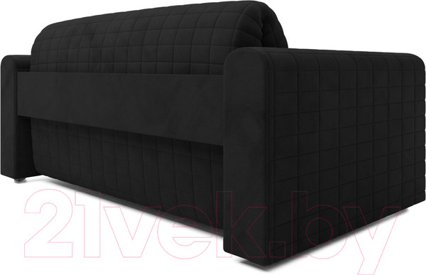 Изображение товара Диван Mebel-Ars Аккордеон Барон №5 (велюр черный HB-178 17)