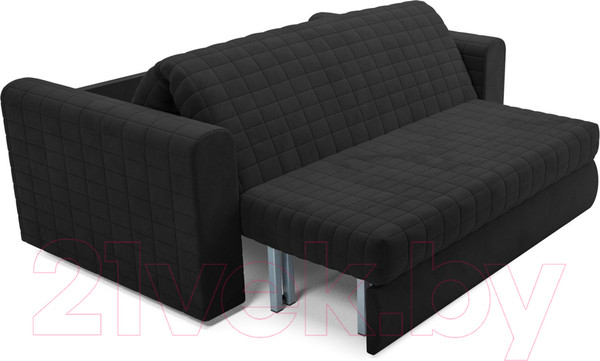 Изображение товара Диван Mebel-Ars Аккордеон Барон №5 (велюр черный HB-178 17)